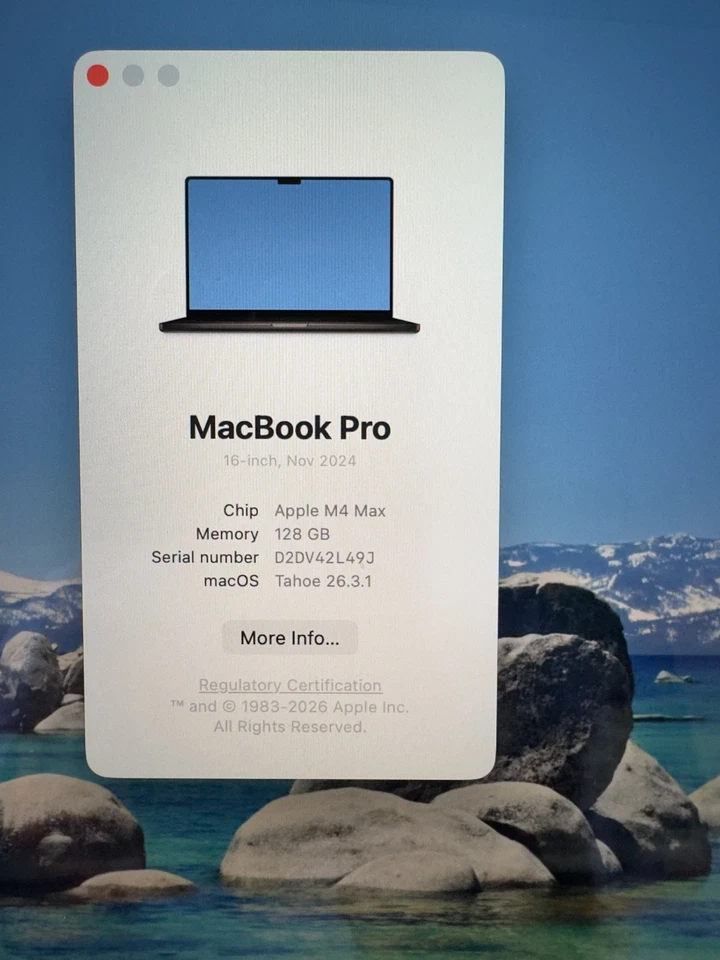 Apple MacBook Pro 16” M4 Max 16